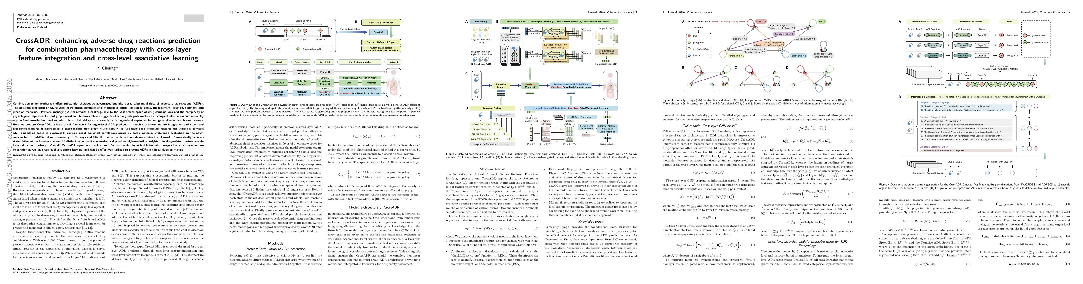 Thumbnail for CrossADR: enhancing adverse drug reactions prediction for combination pharmacotherapy with cross-layer feature integration and cross-level associative learning
