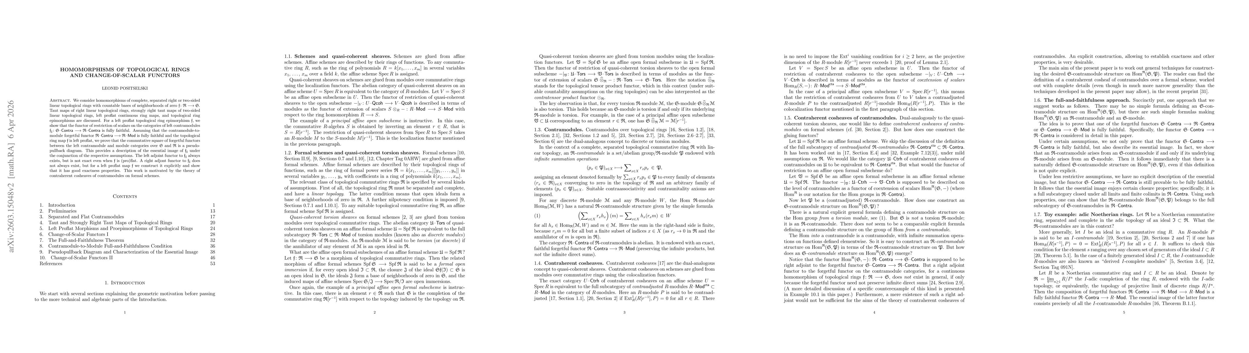 Thumbnail for Homomorphisms of topological rings and change-of-scalar functors