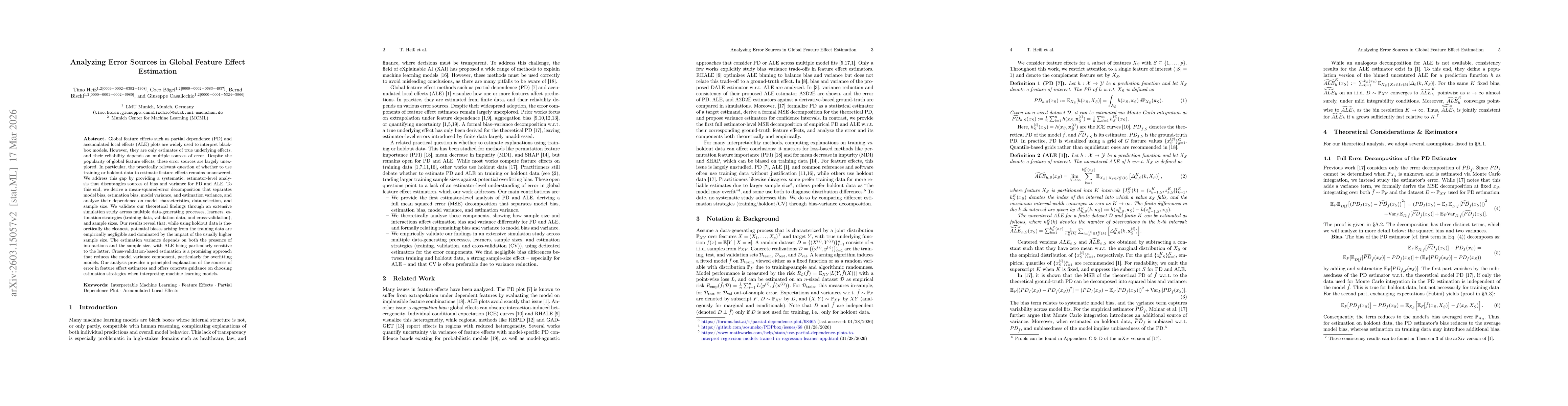 Thumbnail for Analyzing Error Sources in Global Feature Effect Estimation