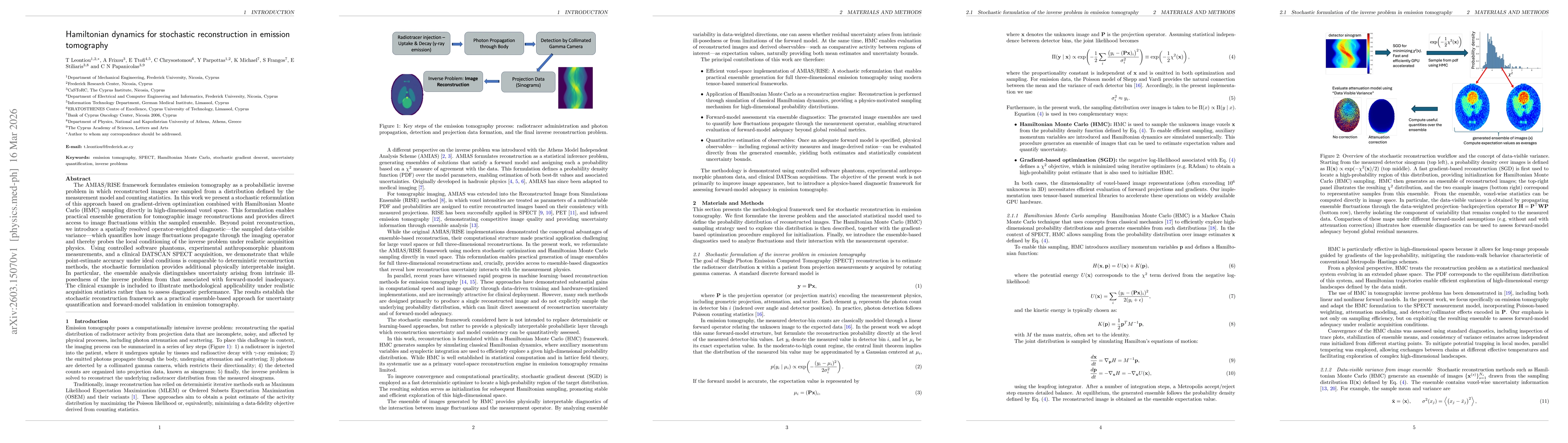 Thumbnail for Hamiltonian dynamics for stochastic reconstruction in emission tomography
