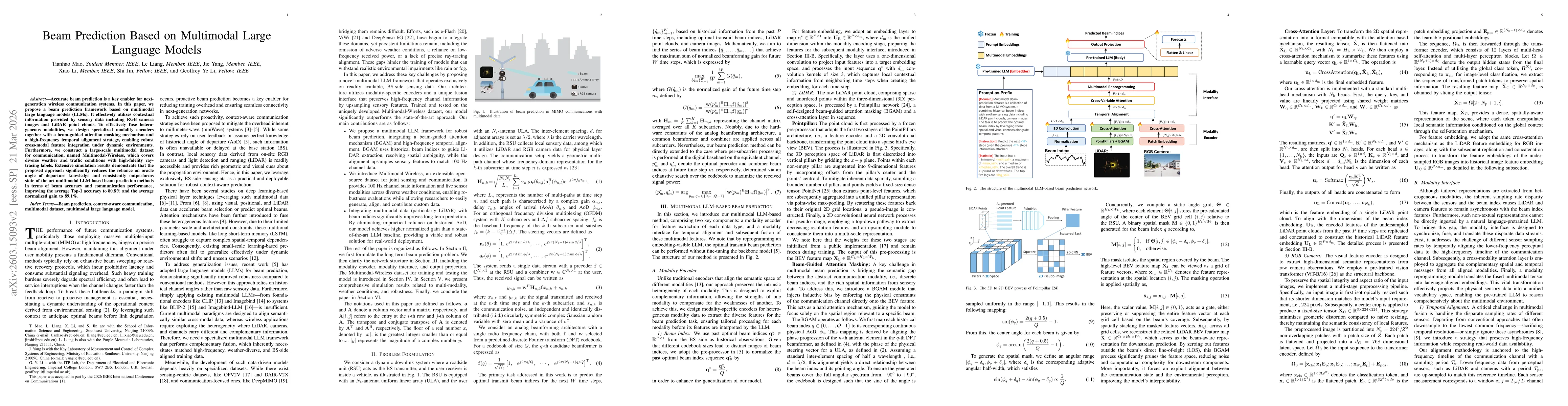 Thumbnail for Beam Prediction Based on Multimodal Large Language Models