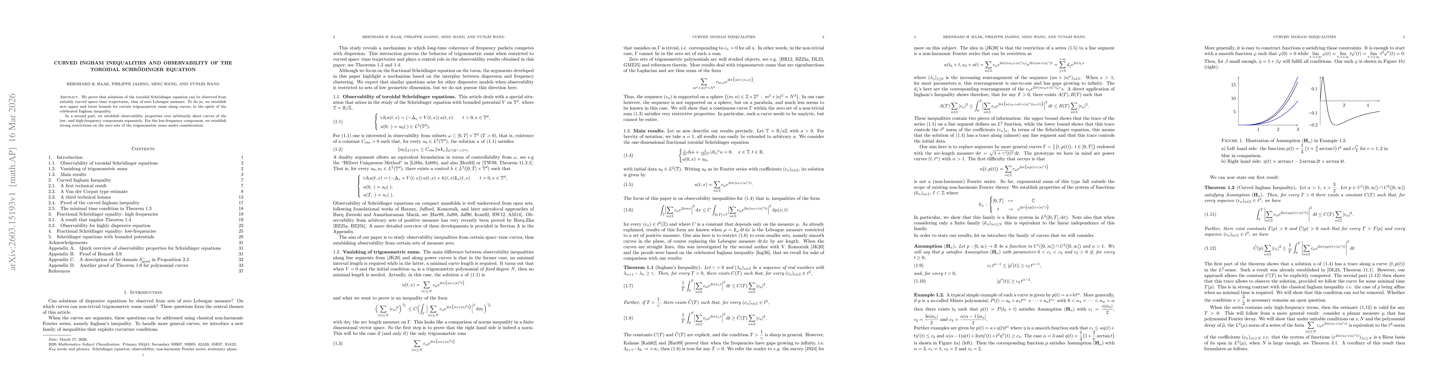 Thumbnail for Curved Ingham inequalities and observability of the toroidal Schr{ö}dinger equation