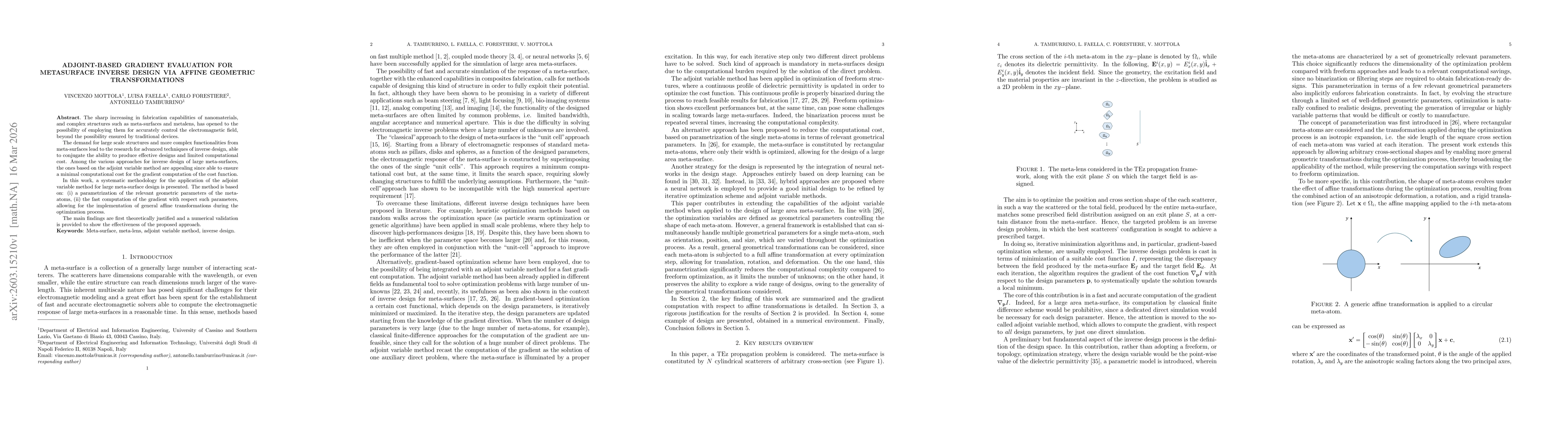 Thumbnail for Adjoint-Based Gradient Evaluation for Metasurface Inverse Design via Affine Geometric Transformations