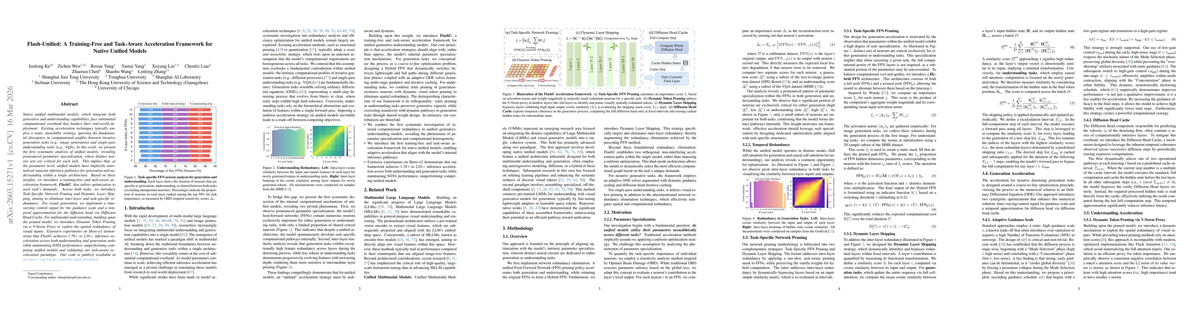 Thumbnail for Flash-Unified: A Training-Free and Task-Aware Acceleration Framework for Native Unified Models