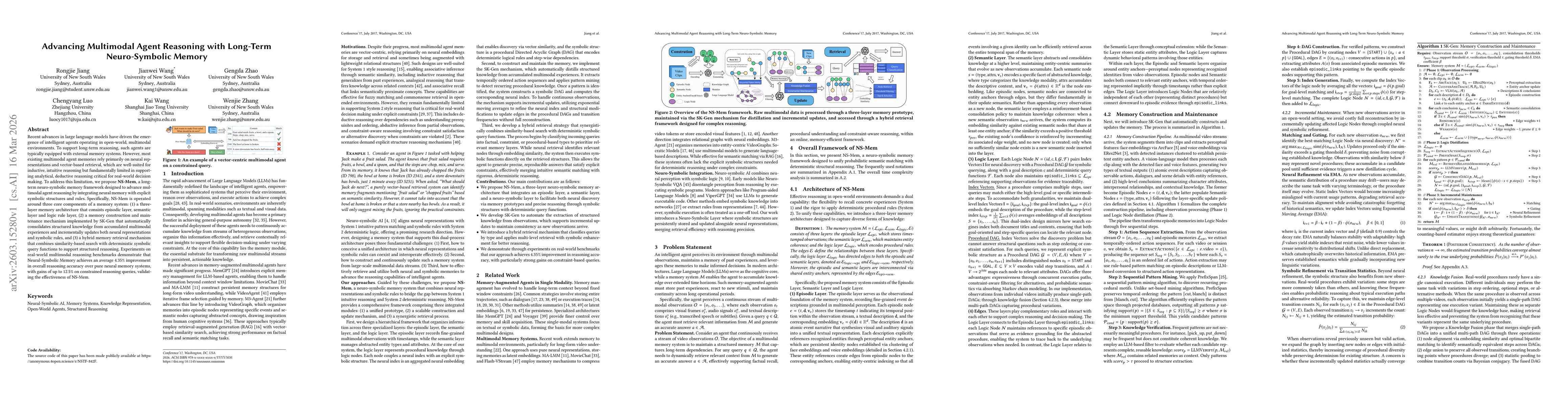 Thumbnail for Advancing Multimodal Agent Reasoning with Long-Term Neuro-Symbolic Memory