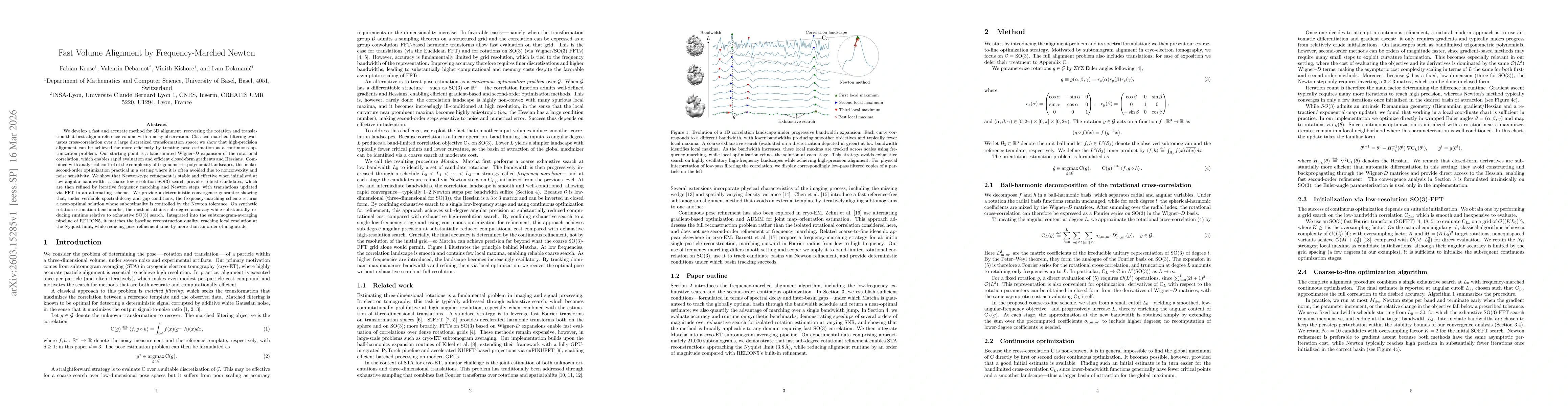 Thumbnail for Fast Volume Alignment by Frequency-Marched Newton