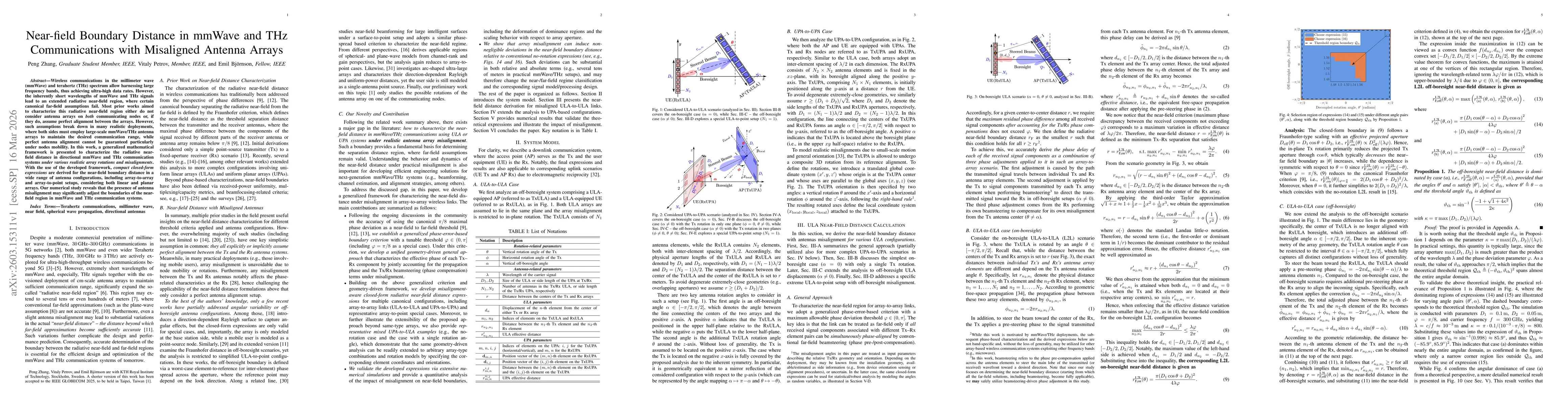 Thumbnail for Near-field Boundary Distance in mmWave and THz Communications with Misaligned Antenna Arrays