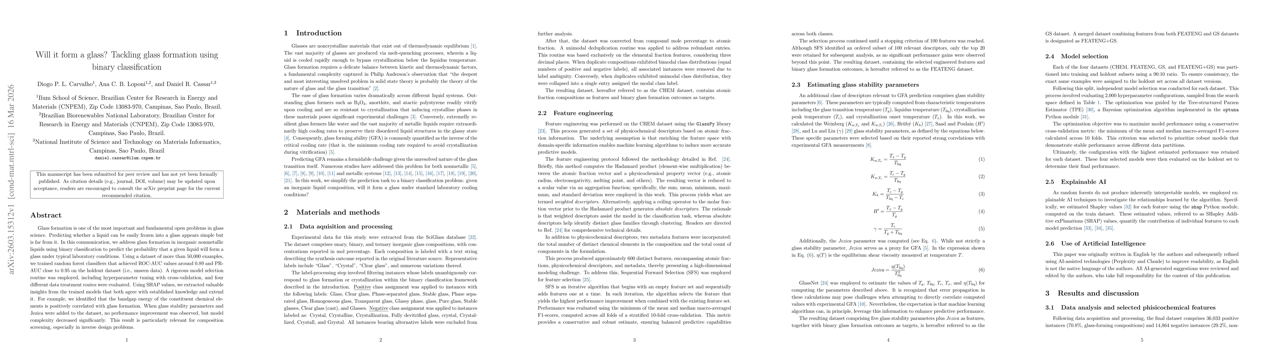 Thumbnail for Will it form a glass? Tackling glass formation using binary classification