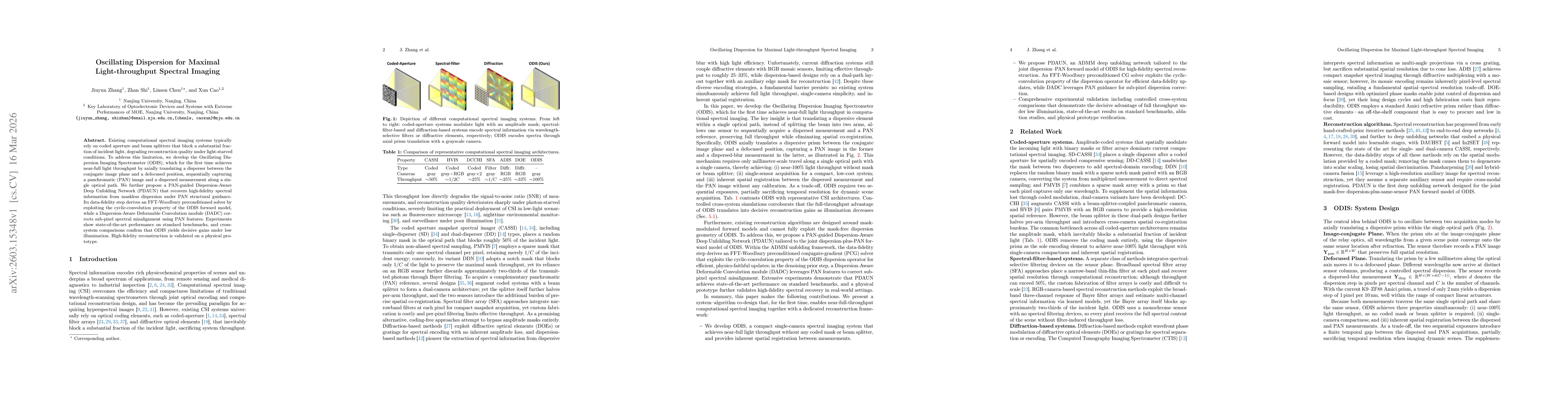 Thumbnail for Oscillating Dispersion for Maximal Light-throughput Spectral Imaging