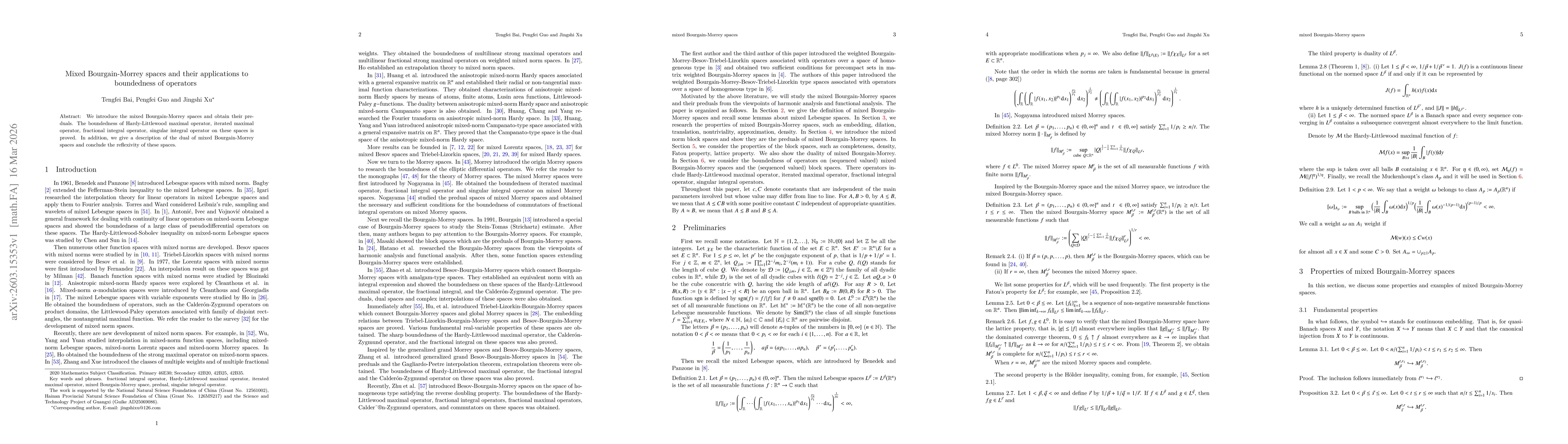 Thumbnail for Mixed Bourgain-Morrey spaces and their applications to boundedness of operators
