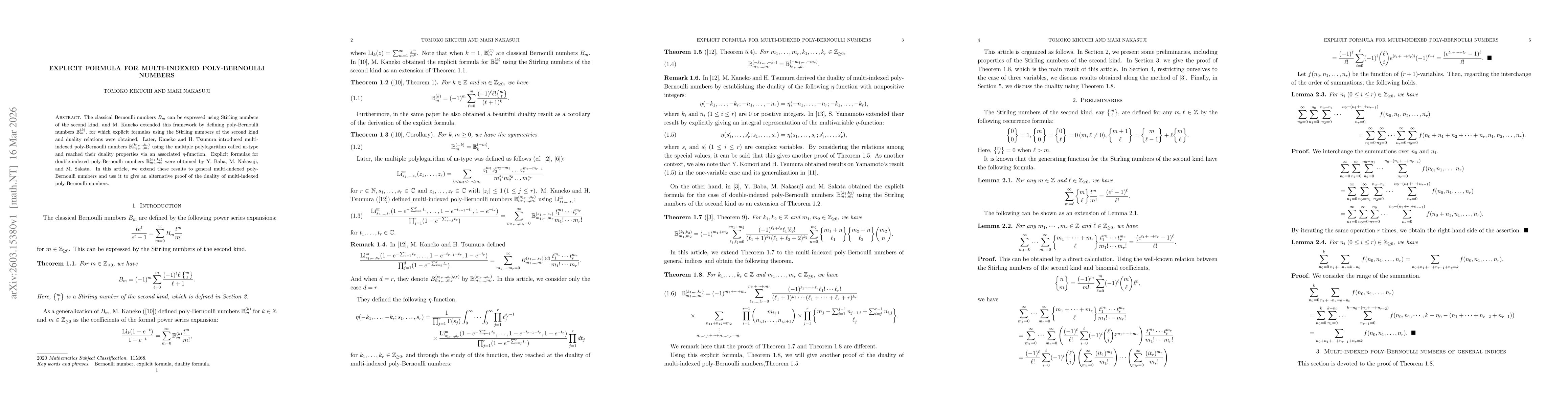 Thumbnail for Explicit formula for multi-indexed poly-Bernoulli numbers