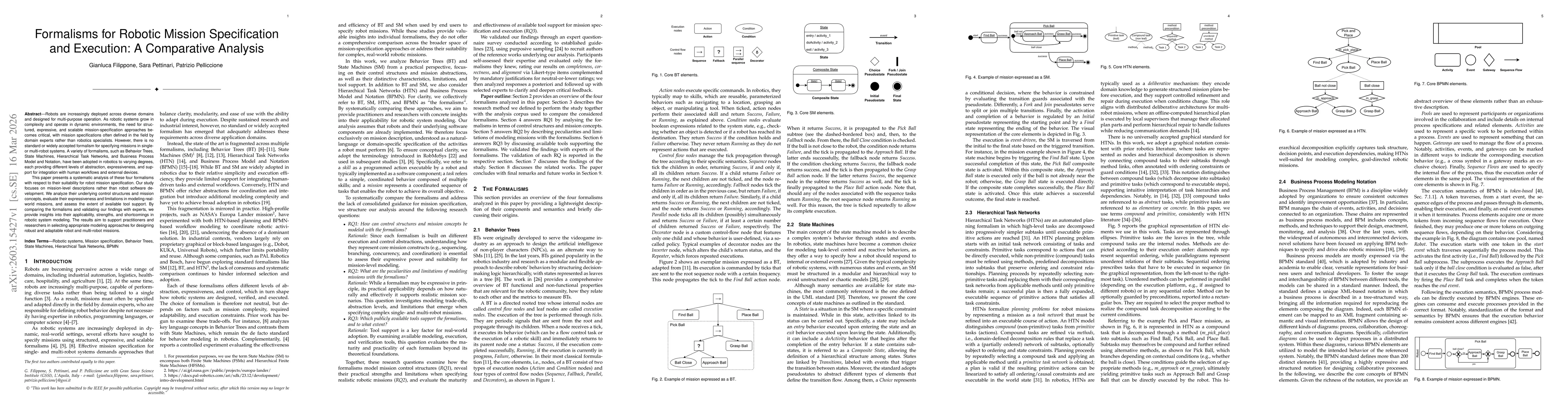 Thumbnail for Formalisms for Robotic Mission Specification and Execution: A Comparative Analysis