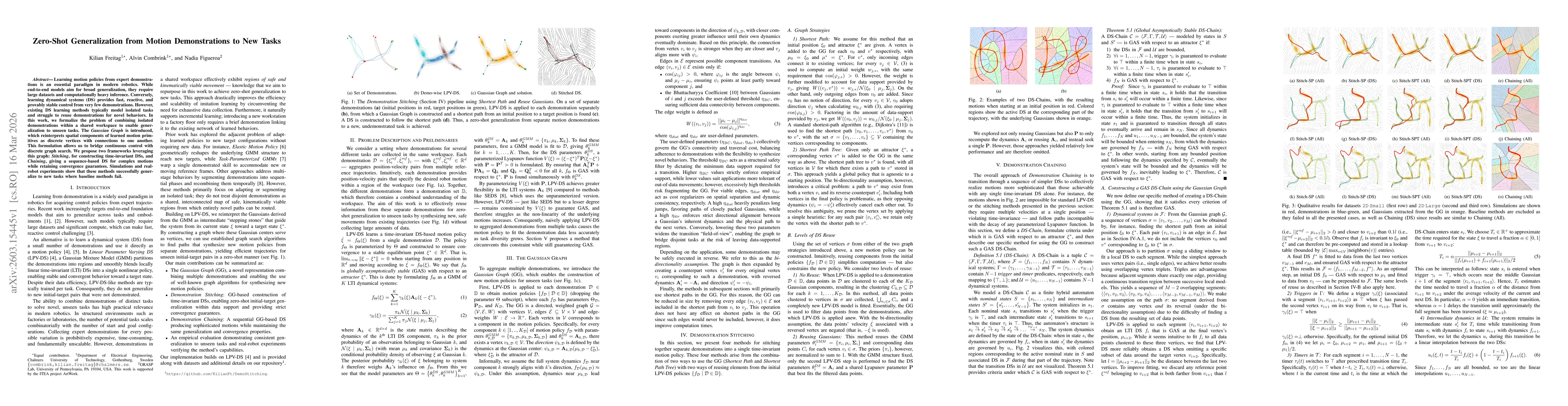 Thumbnail for Zero-Shot Generalization from Motion Demonstrations to New Tasks