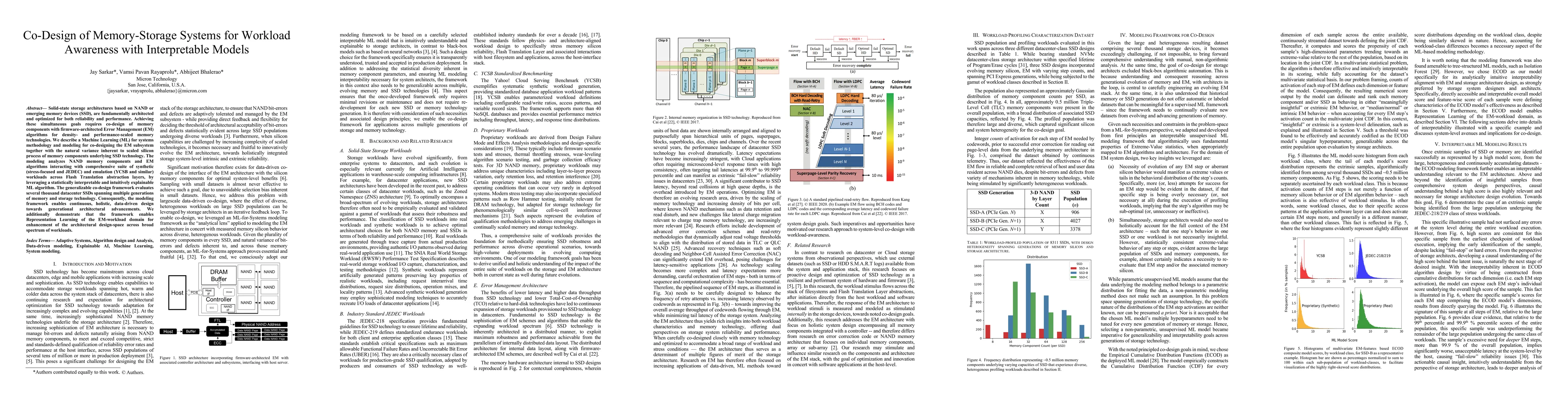 Thumbnail for Co-Design of Memory-Storage Systems for Workload Awareness with Interpretable Models