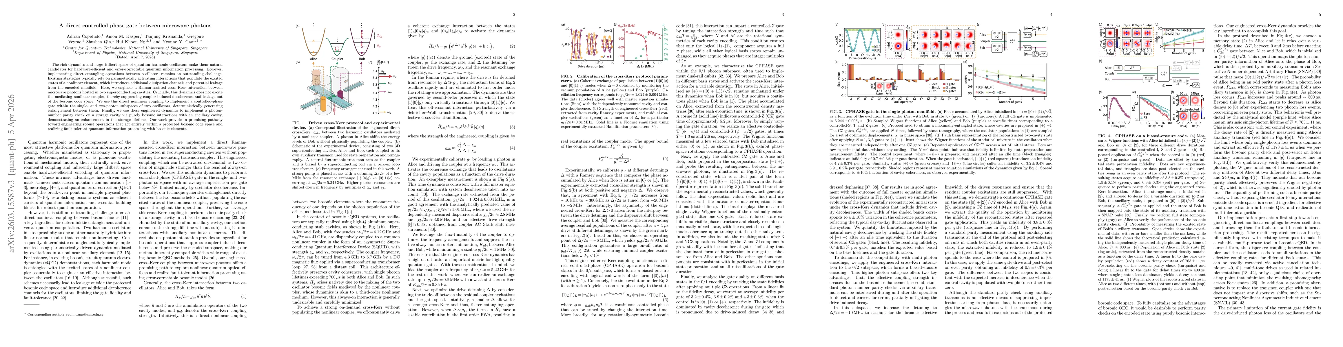 Thumbnail for A direct controlled-phase gate between microwave photons