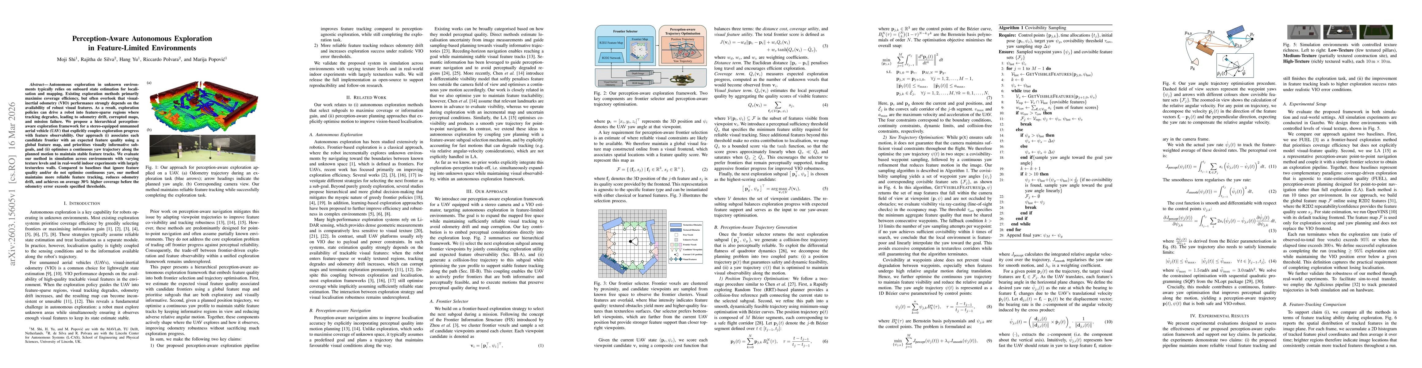 Thumbnail for Perception-Aware Autonomous Exploration in Feature-Limited Environments