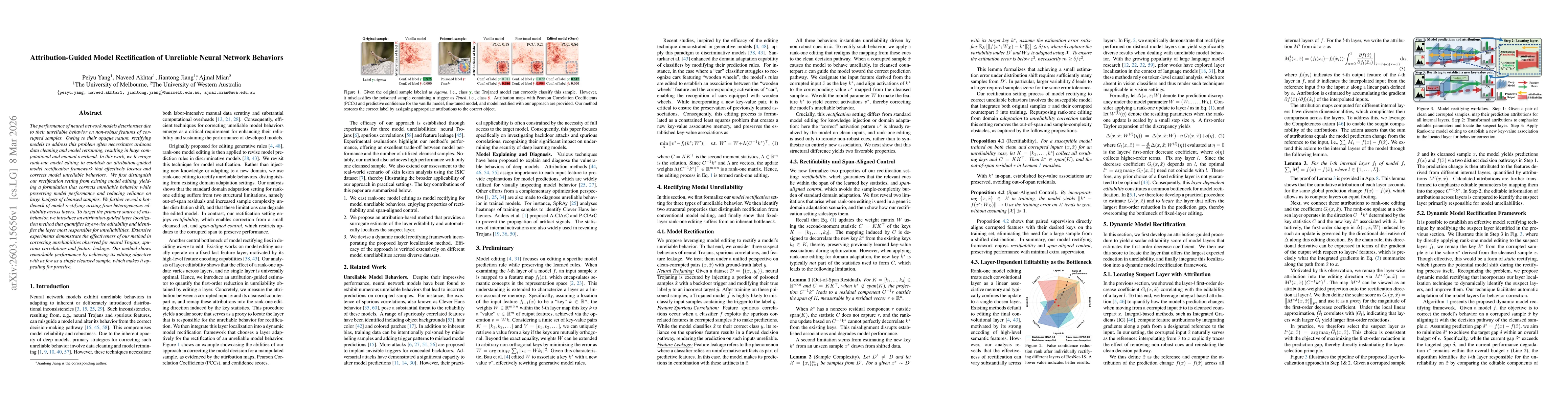 Thumbnail for Attribution-Guided Model Rectification of Unreliable Neural Network Behaviors