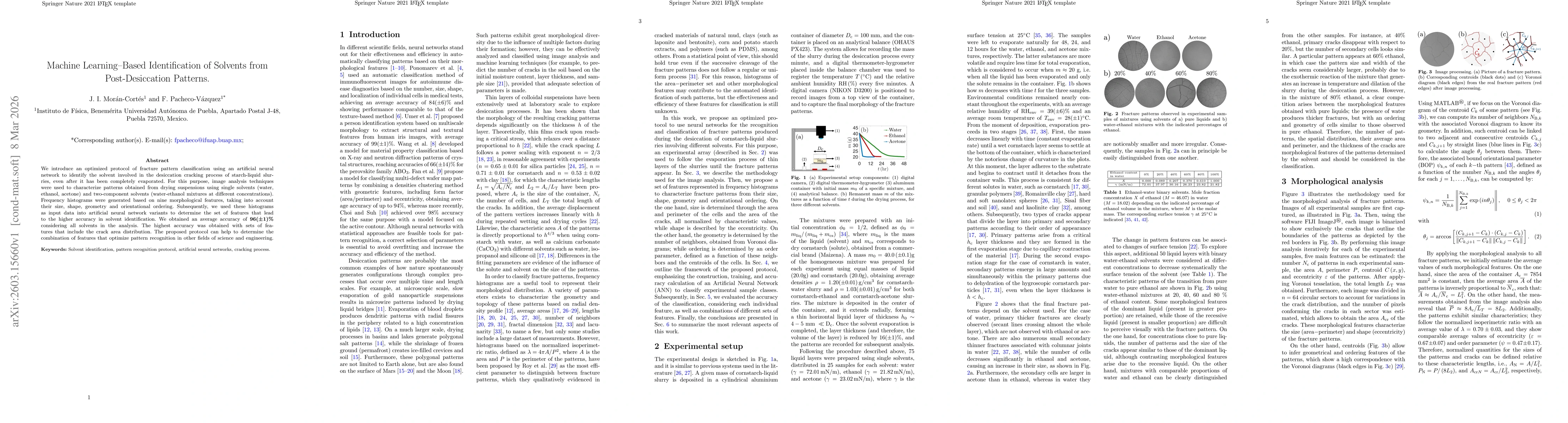 Thumbnail for Machine Learning Based Identification of Solvents from Post-Desiccation Patterns