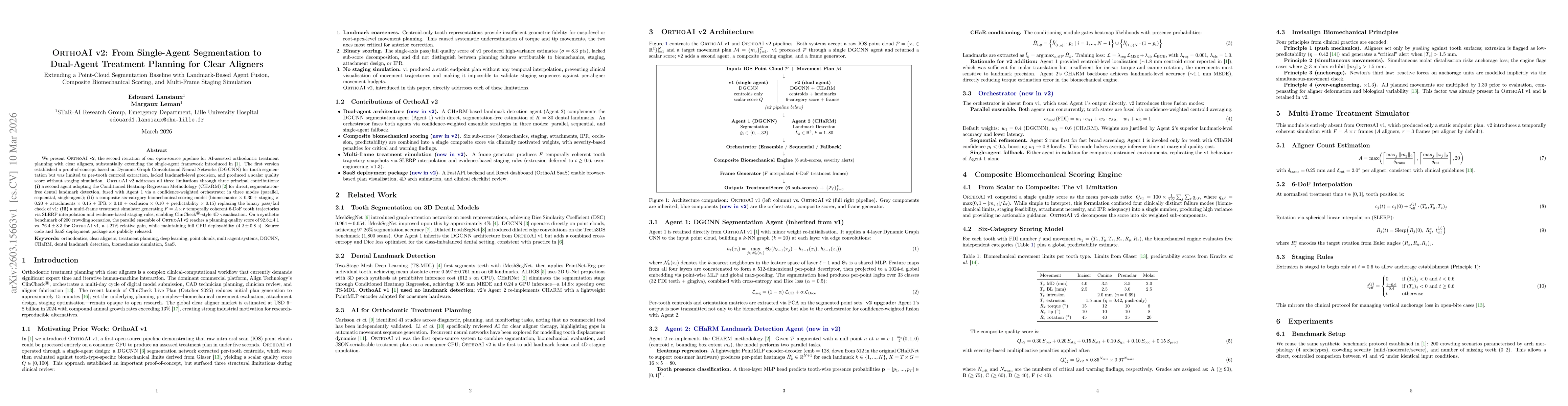 Thumbnail for OrthoAI v2: From Single-Agent Segmentation to Dual-Agent Treatment Planning for Clear Aligners