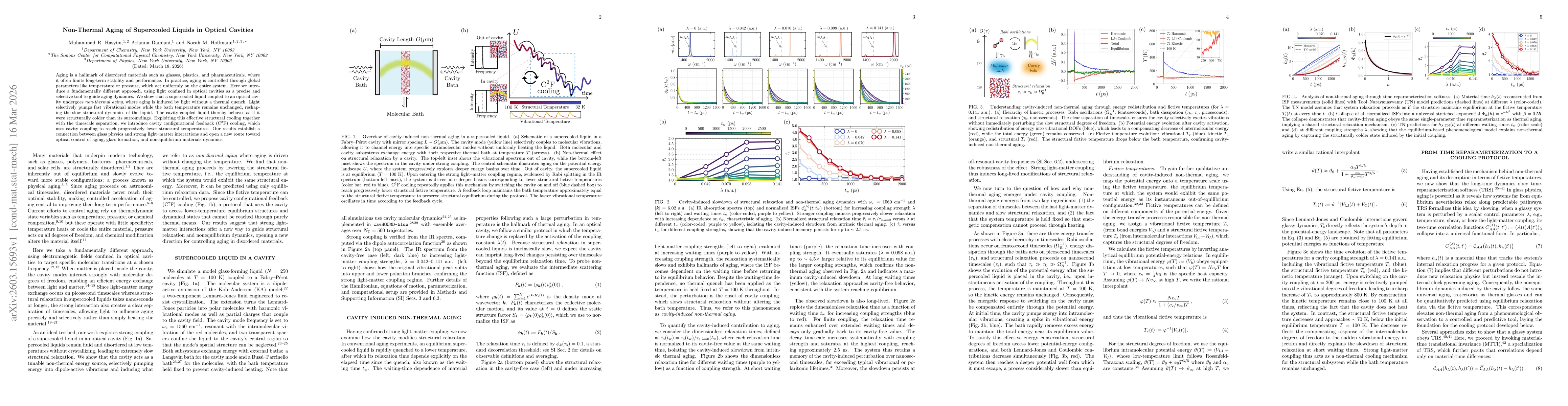 Thumbnail for Non-Thermal Aging of Supercooled Liquids in Optical Cavities