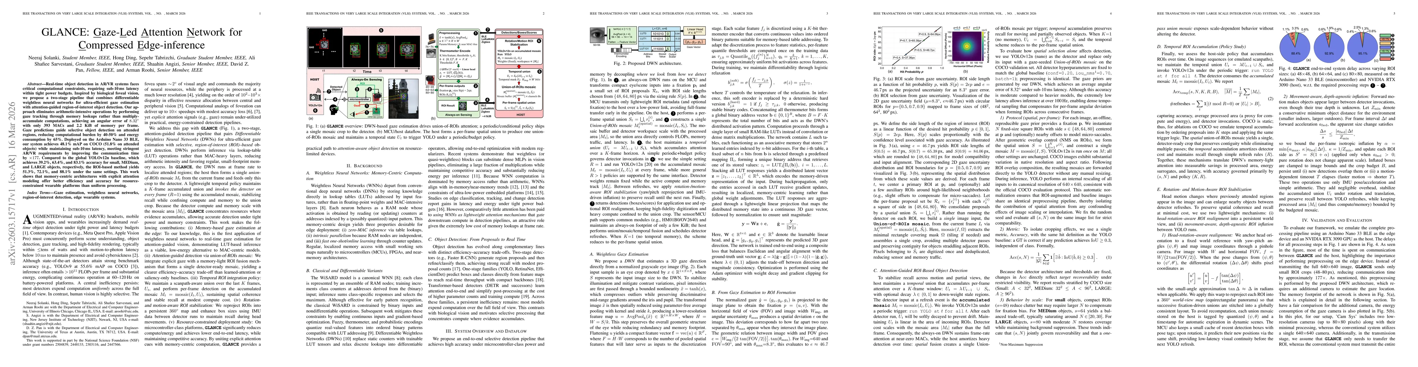 Thumbnail for GLANCE: Gaze-Led Attention Network for Compressed Edge-inference