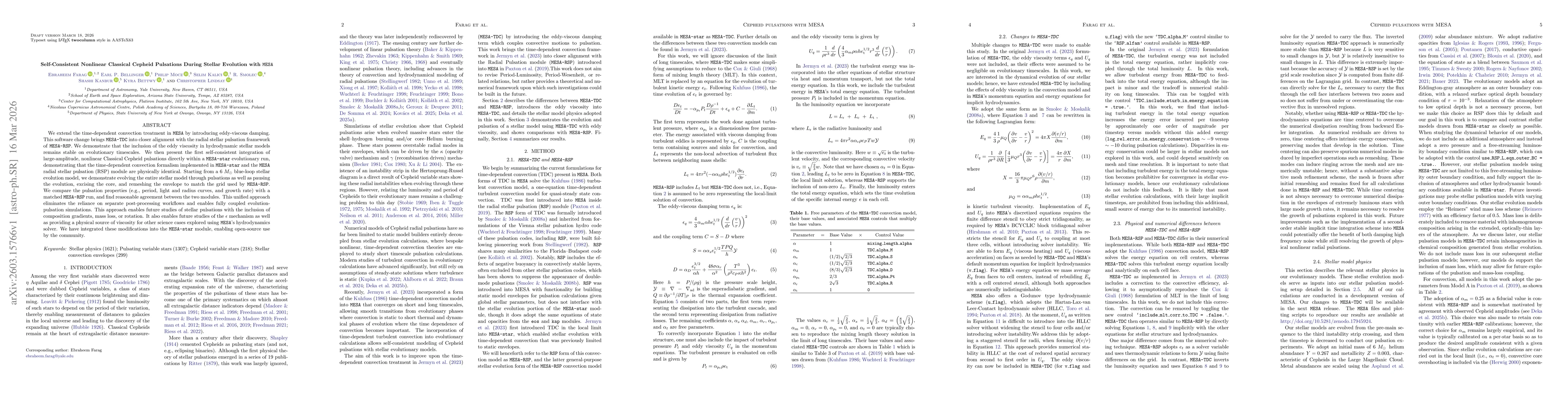 Thumbnail for Self-Consistent Nonlinear Classical Cepheid Pulsations During Stellar Evolution with MESA