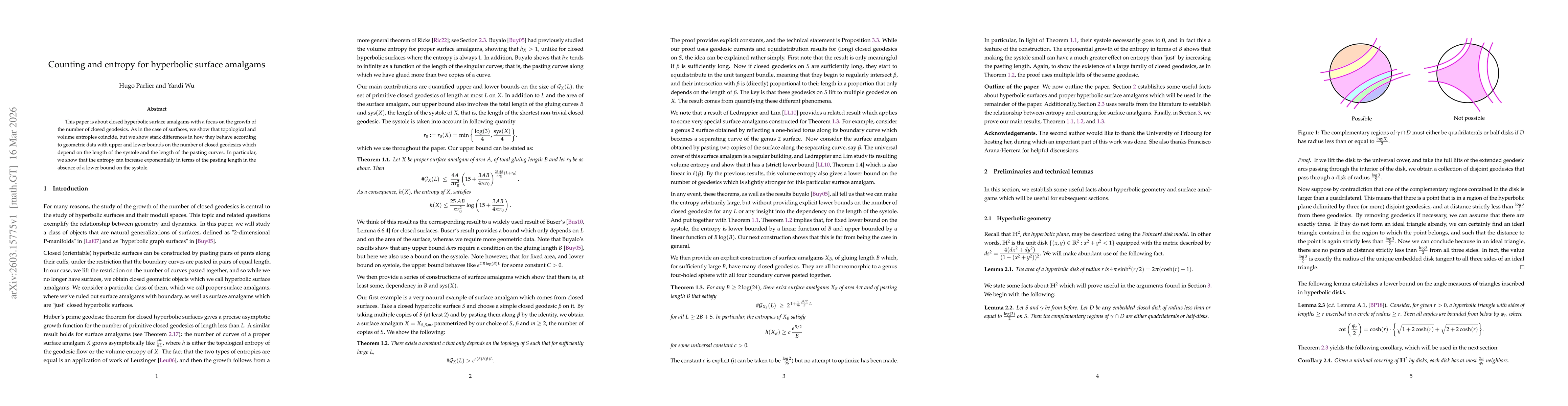 Thumbnail for Counting and entropy for hyperbolic surface amalgams