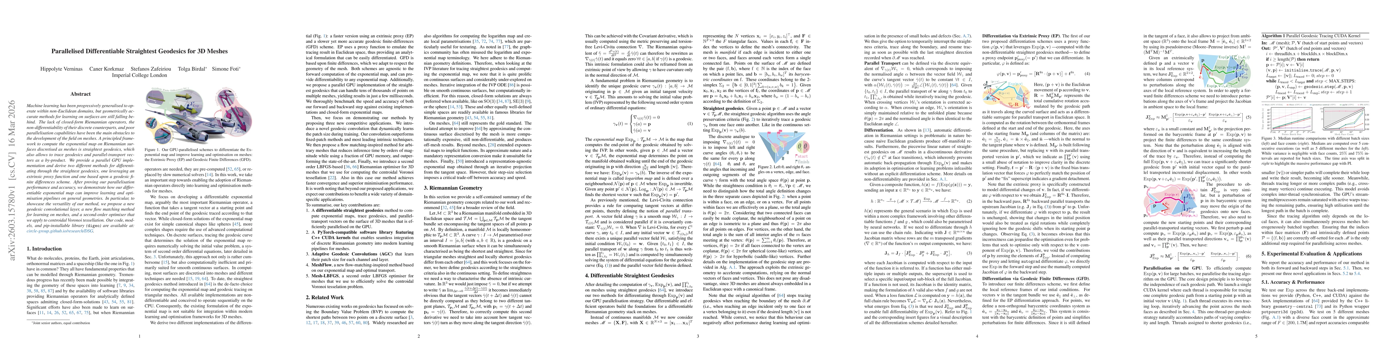 Thumbnail for Parallelised Differentiable Straightest Geodesics for 3D Meshes