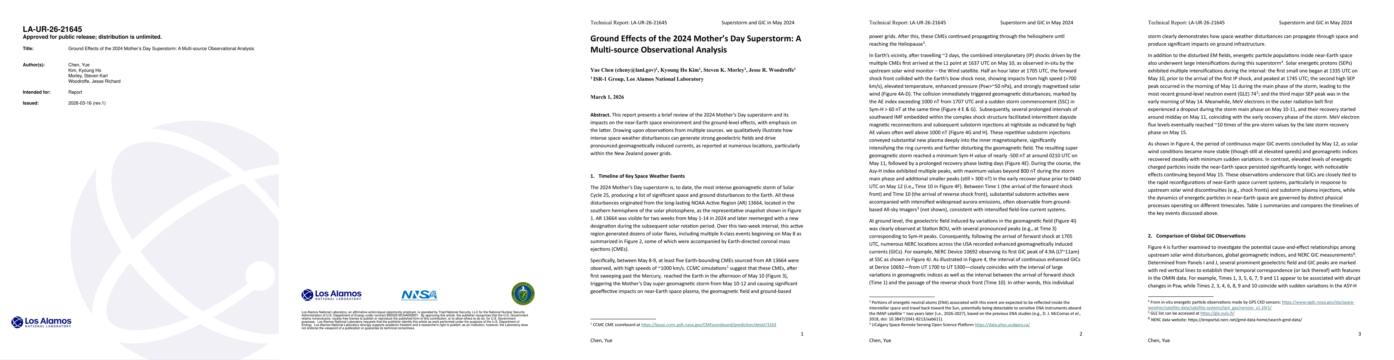 Thumbnail for Ground Effects of the 2024 Mother's Day Superstorm: A Multi-source Observational Analysis