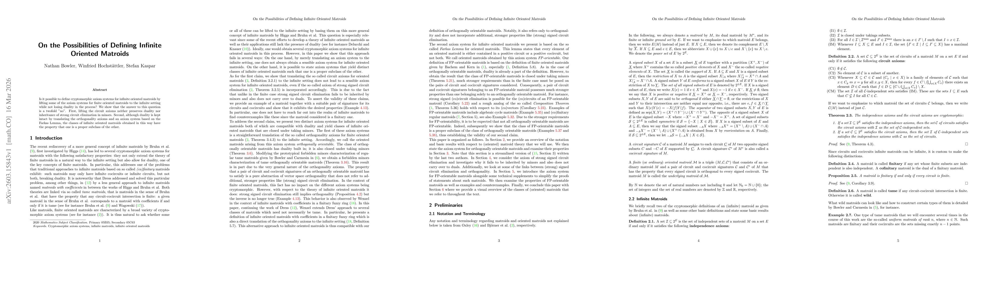 Thumbnail for On the Possibilities of Defining Infinite Oriented Matroids