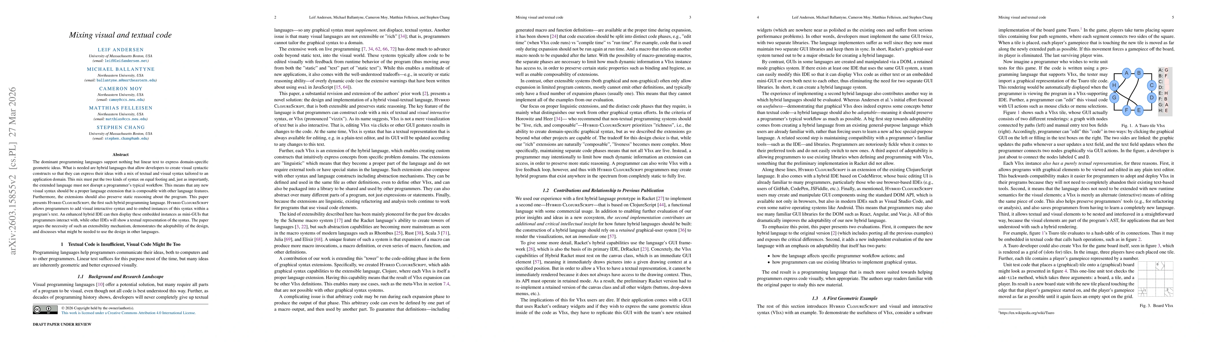 Thumbnail for Mixing Visual and Textual Code