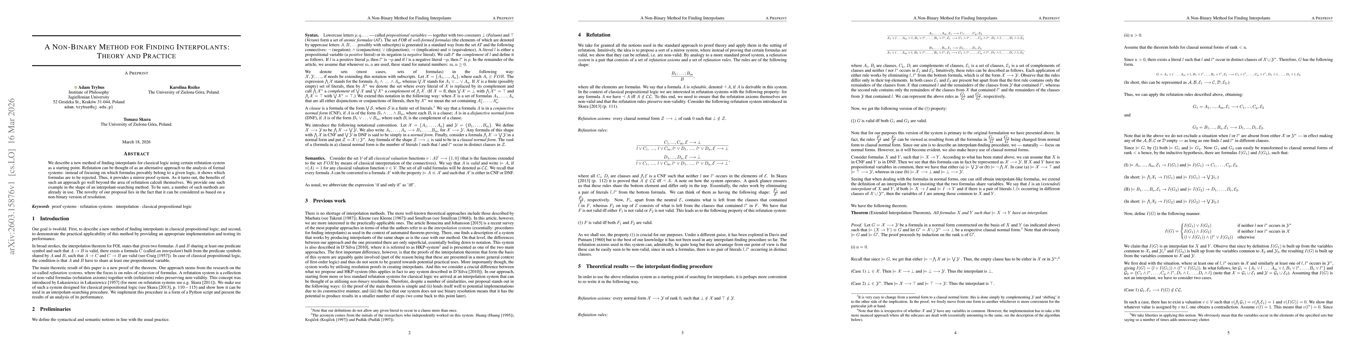 Thumbnail for A Non-Binary Method for Finding Interpolants: Theory and Practice
