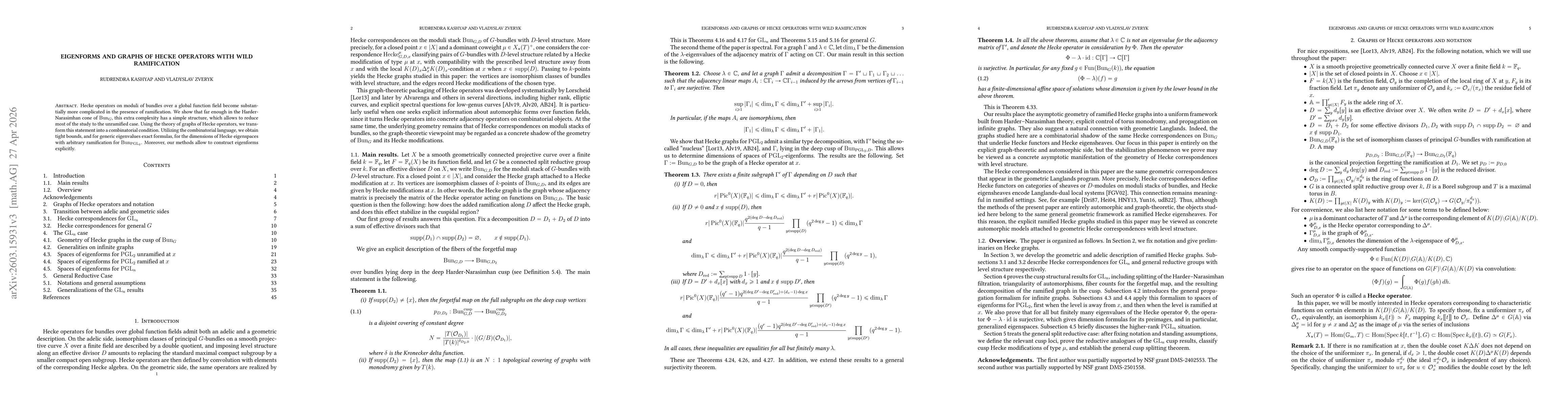 Thumbnail for Eigenforms and graphs of Hecke operators with wild ramification