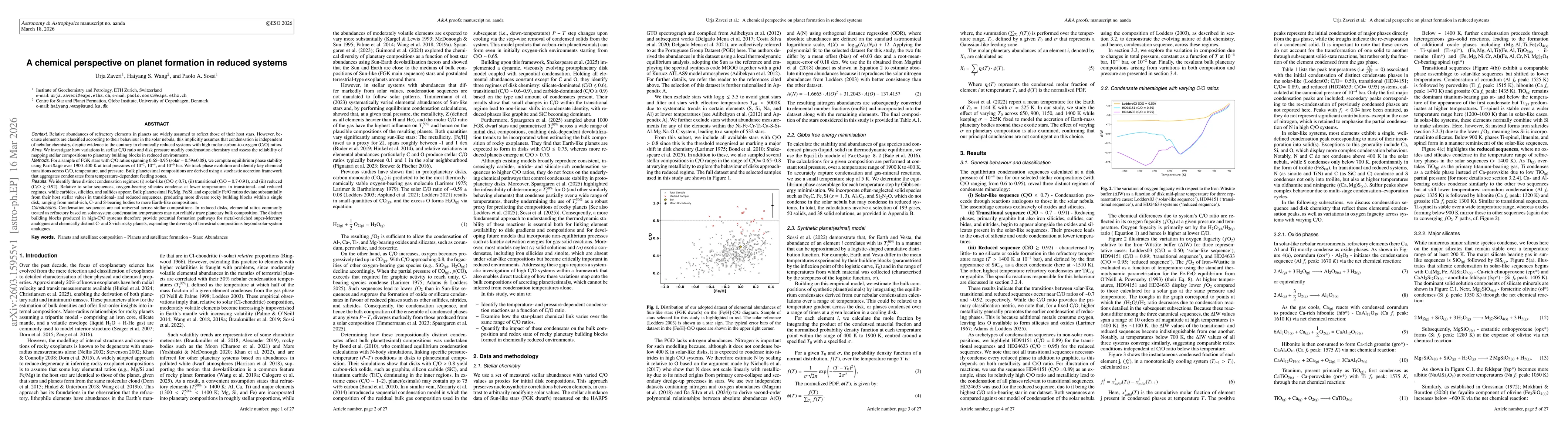 Thumbnail for A chemical perspective on planet formation in reduced systems