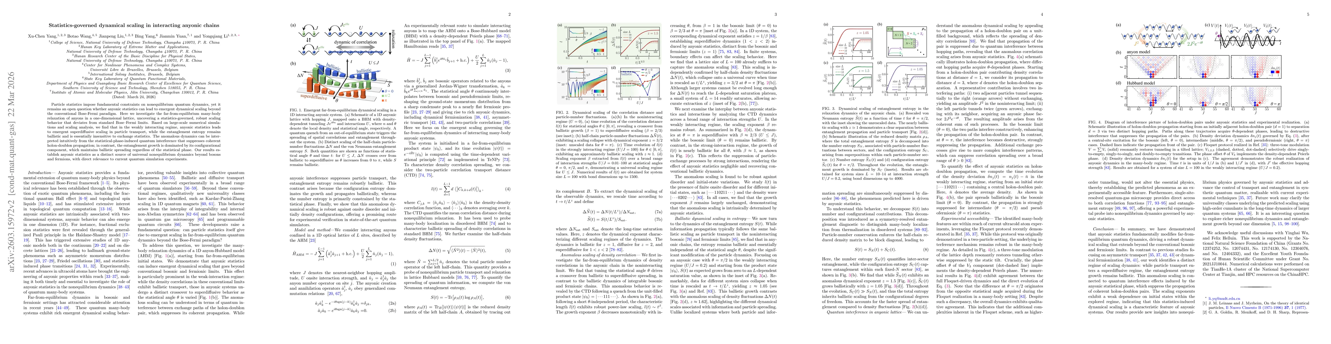 Thumbnail for Anomalous dynamical scaling in interacting anyonic chains