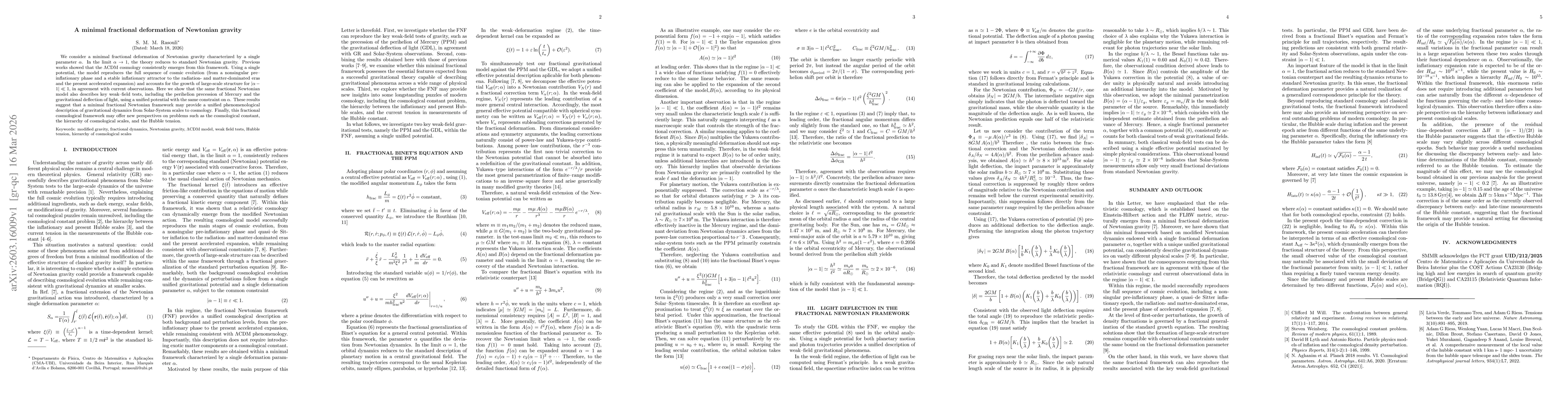 Thumbnail for A minimal fractional deformation of Newtonian gravity