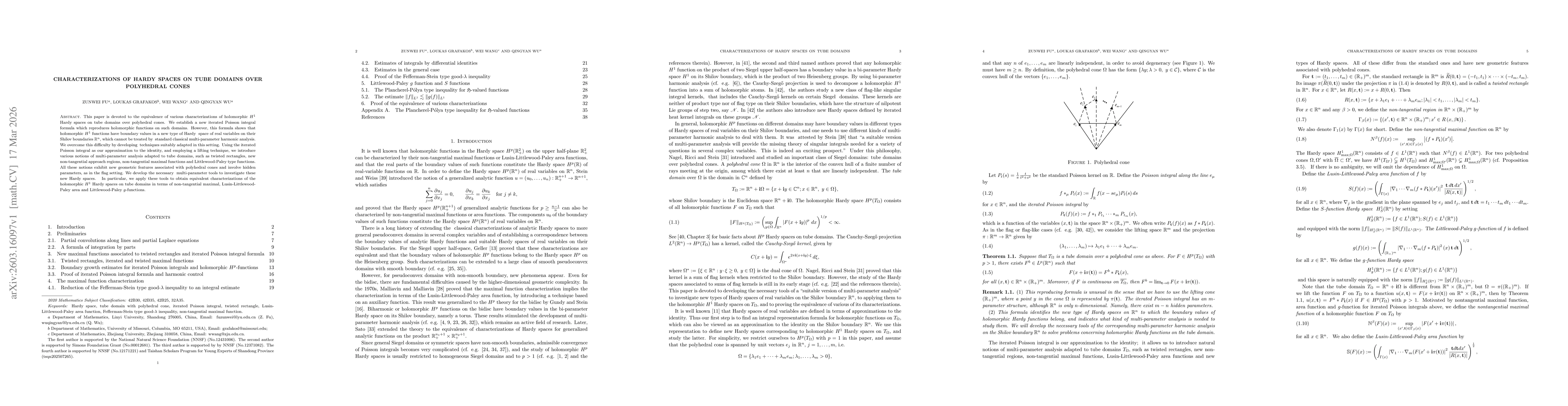 Thumbnail for Characterizations of Hardy spaces on tube domains over polyhedral cones