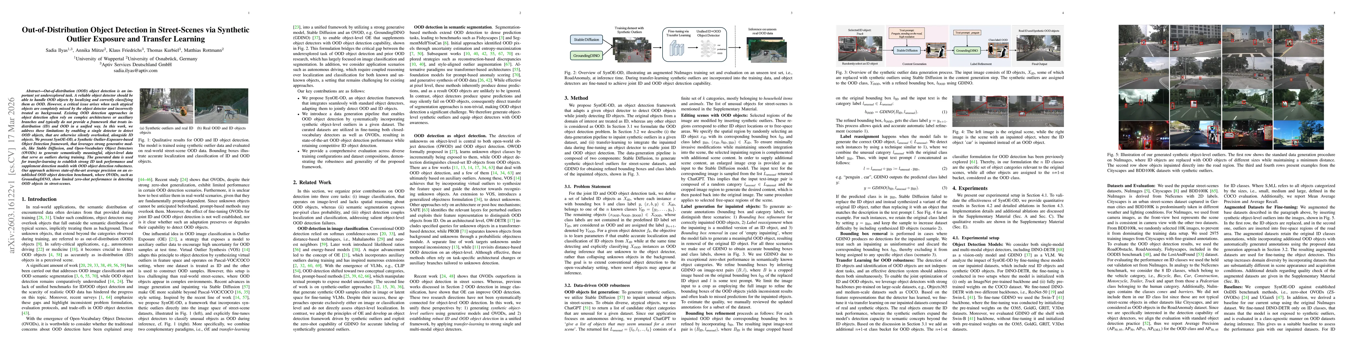 Thumbnail for Out-of-Distribution Object Detection in Street Scenes via Synthetic Outlier Exposure and Transfer Learning