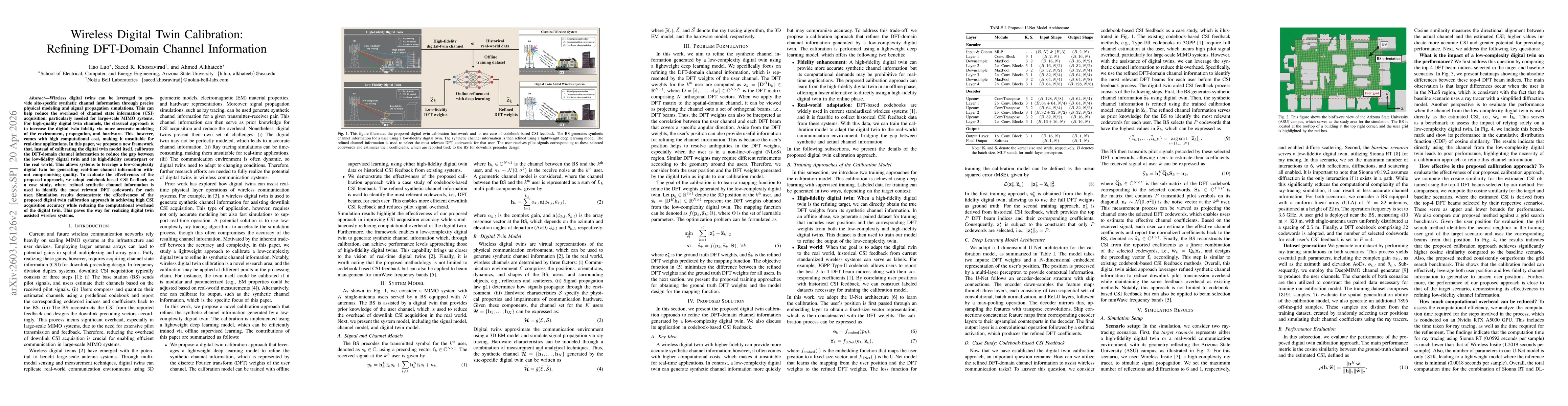 Thumbnail for Wireless Digital Twin Calibration: Refining DFT-Domain Channel Information