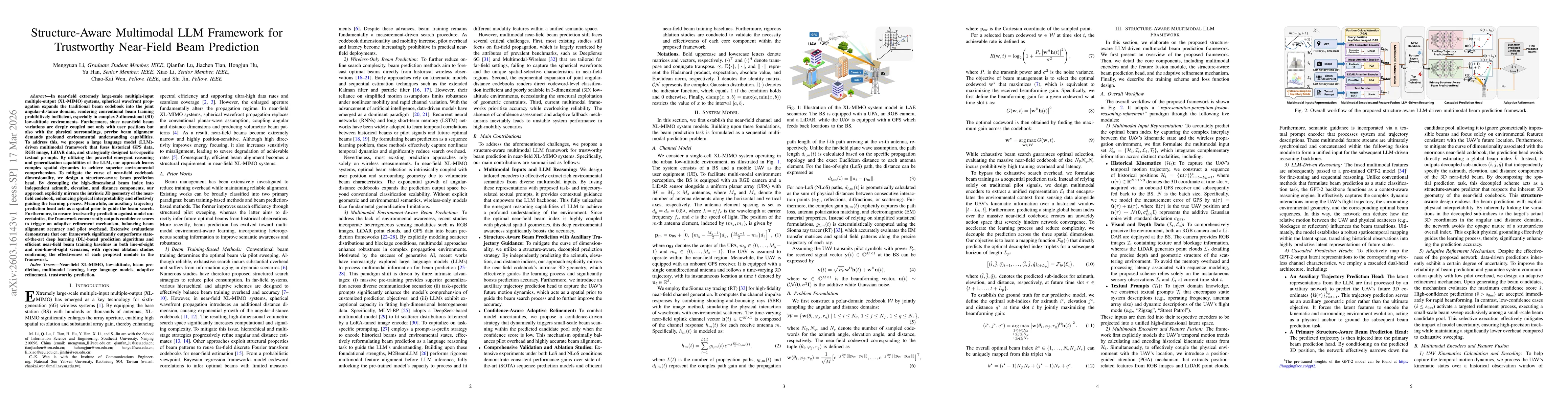 Thumbnail for Structure-Aware Multimodal LLM Framework for Trustworthy Near-Field Beam Prediction