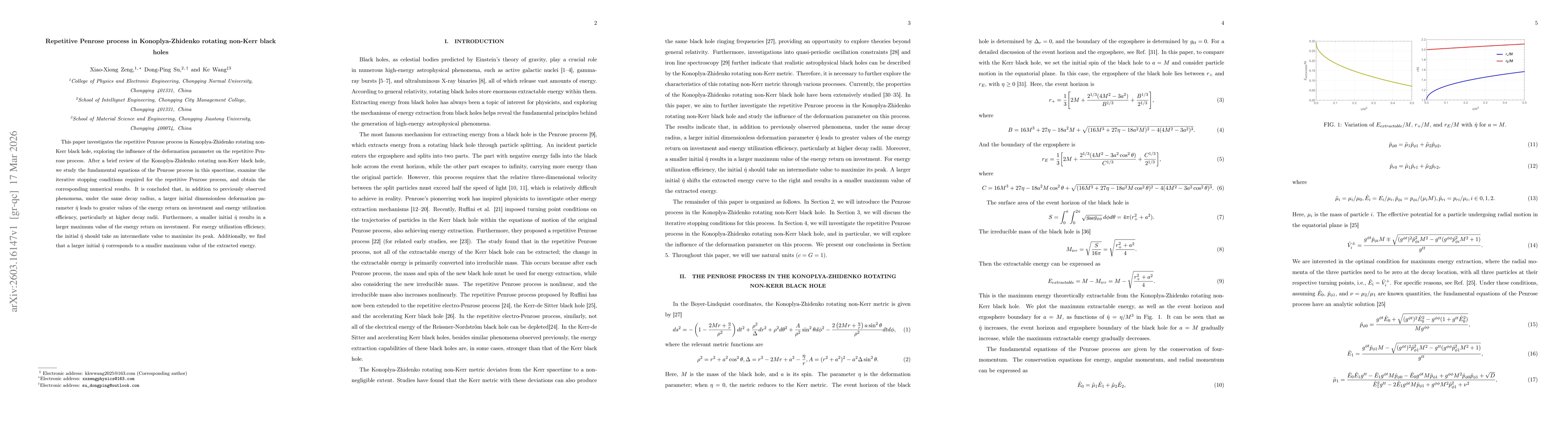 Thumbnail for Repetitive Penrose process in Konoplya-Zhidenko rotating non-Kerr black holes