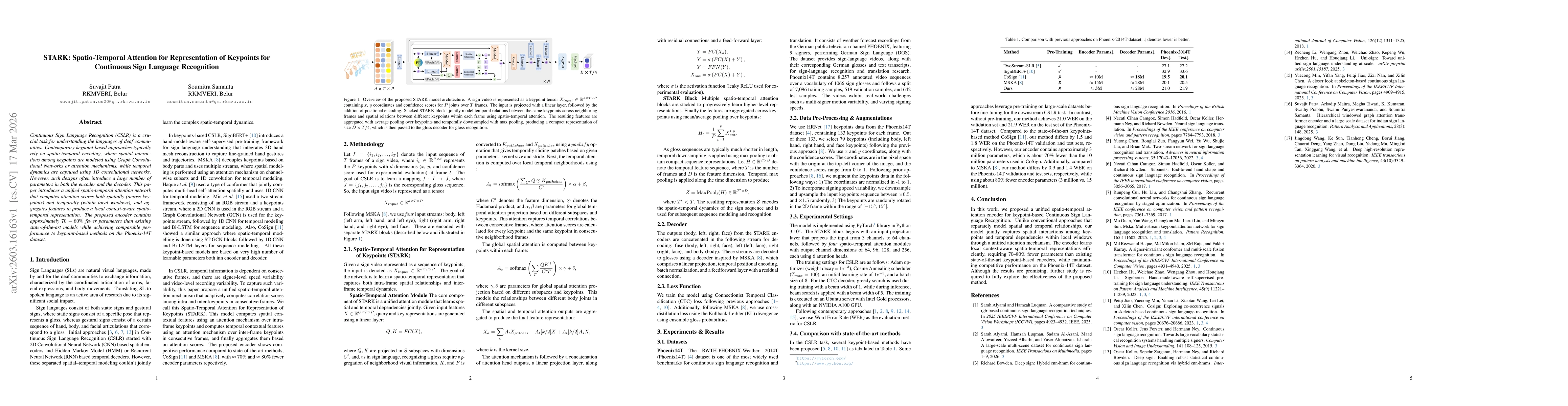 Thumbnail for STARK: Spatio-Temporal Attention for Representation of Keypoints for Continuous Sign Language Recognition