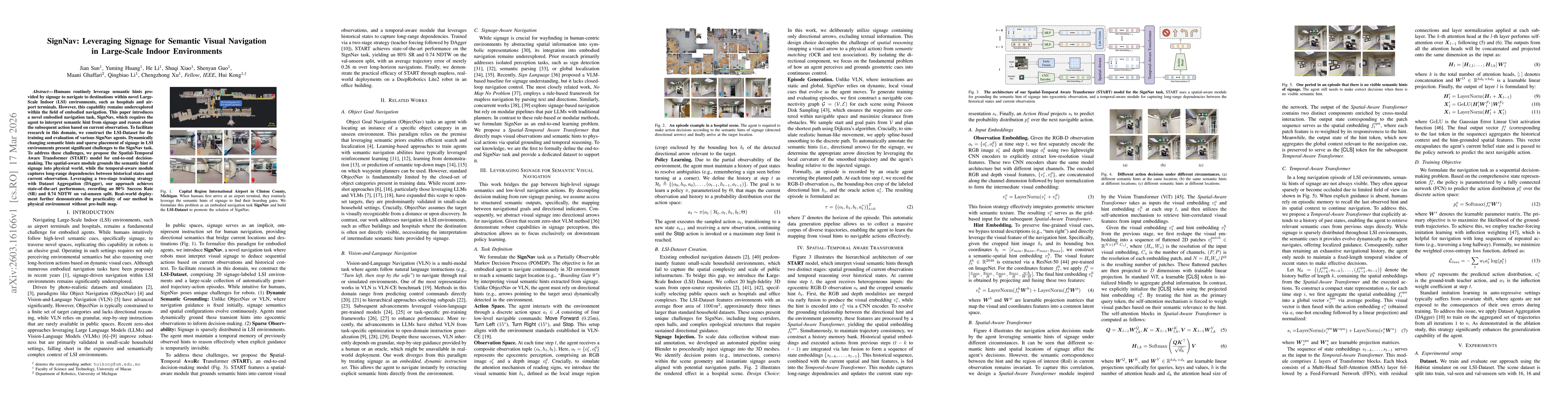 Thumbnail for SignNav: Leveraging Signage for Semantic Visual Navigation in Large-Scale Indoor Environments