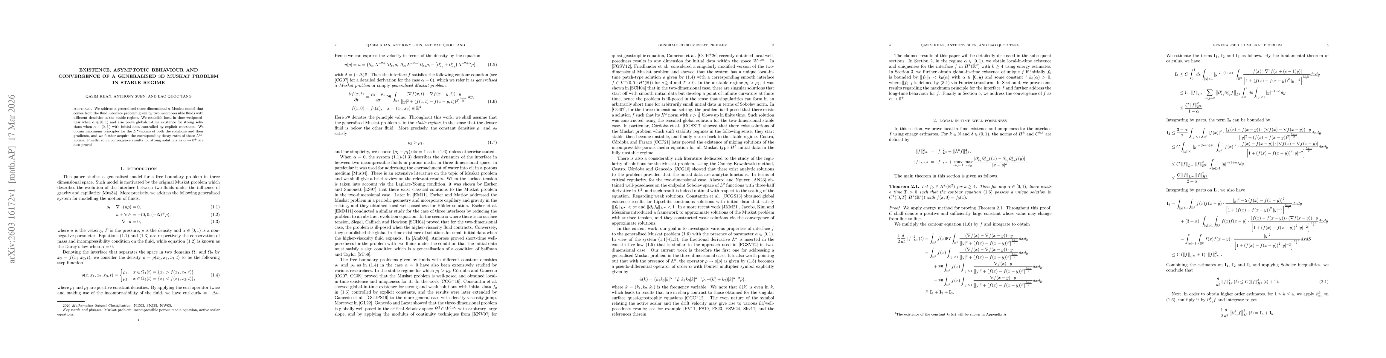 Thumbnail for Existence, asymptotic behaviour and convergence of a generalised 3D Muskat problem in stable regime