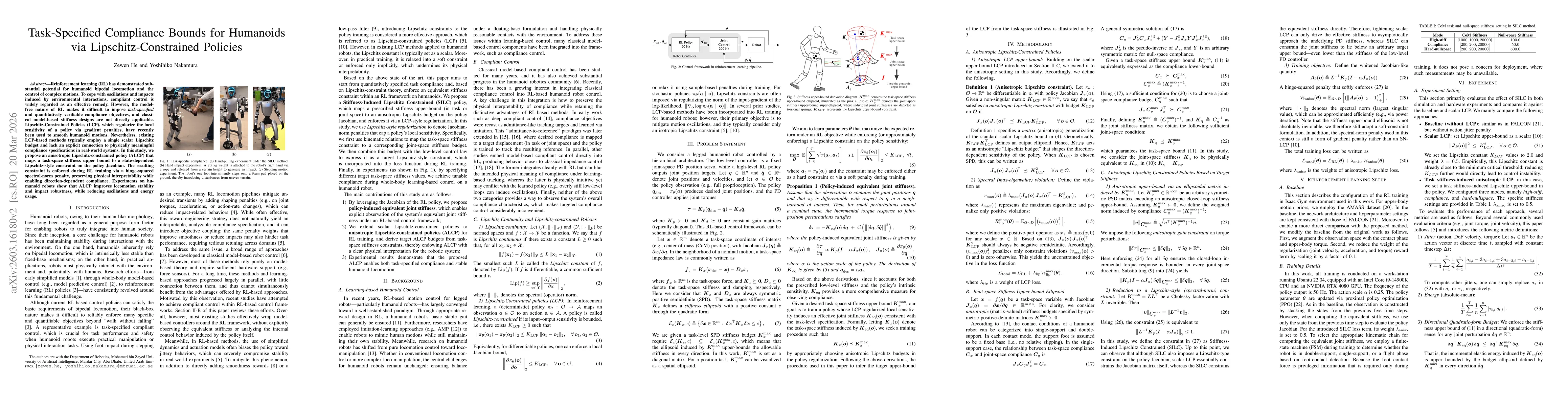 Thumbnail for Enforcing Task-Specified Compliance Bounds for Humanoids via Anisotropic Lipschitz-Constrained Policies