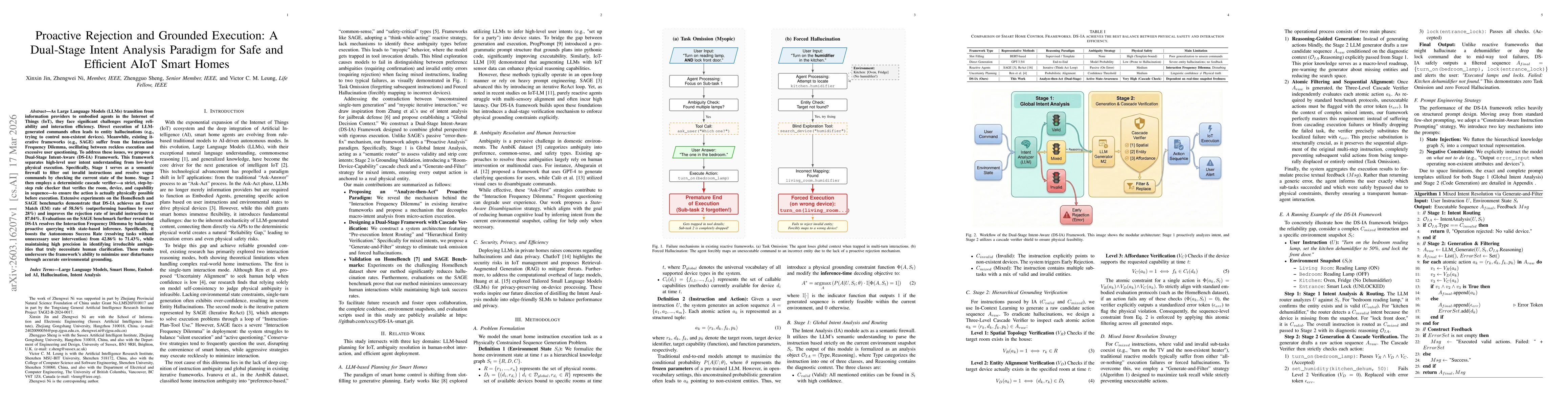 Thumbnail for Proactive Rejection and Grounded Execution: A Dual-Stage Intent Analysis Paradigm for Safe and Efficient AIoT Smart Homes