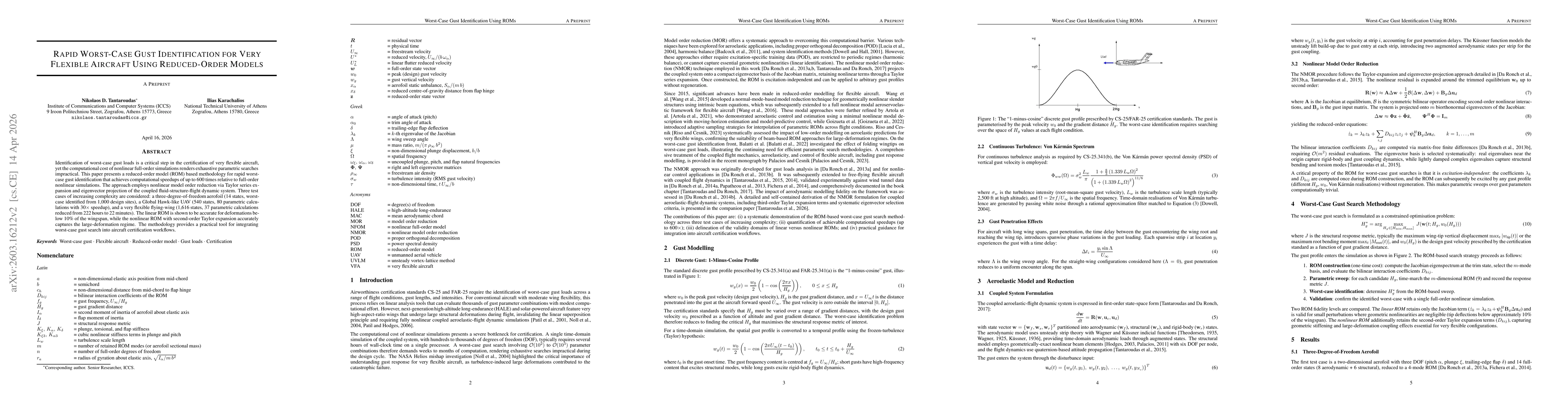 Thumbnail for Rapid Worst-Case Gust Identification for Very Flexible Aircraft Using Reduced-Order Models