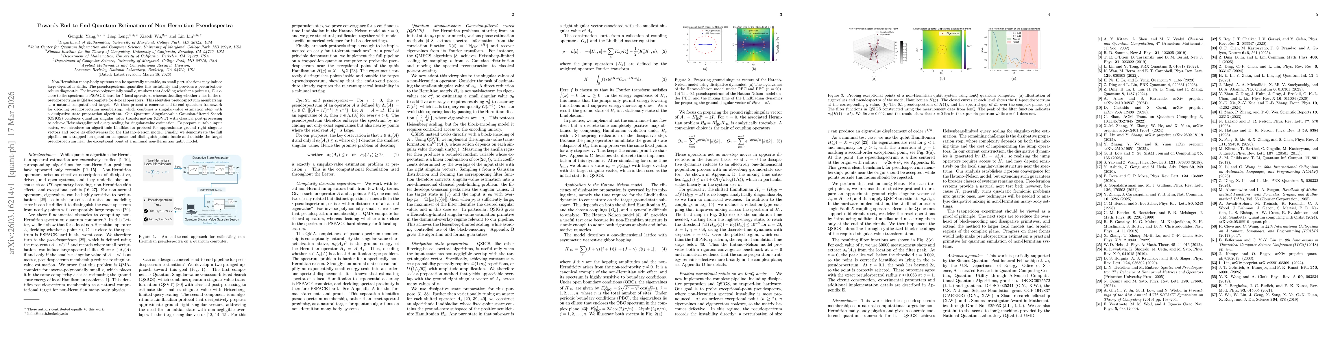 Thumbnail for Towards End-to-End Quantum Estimation of Non-Hermitian Pseudospectra