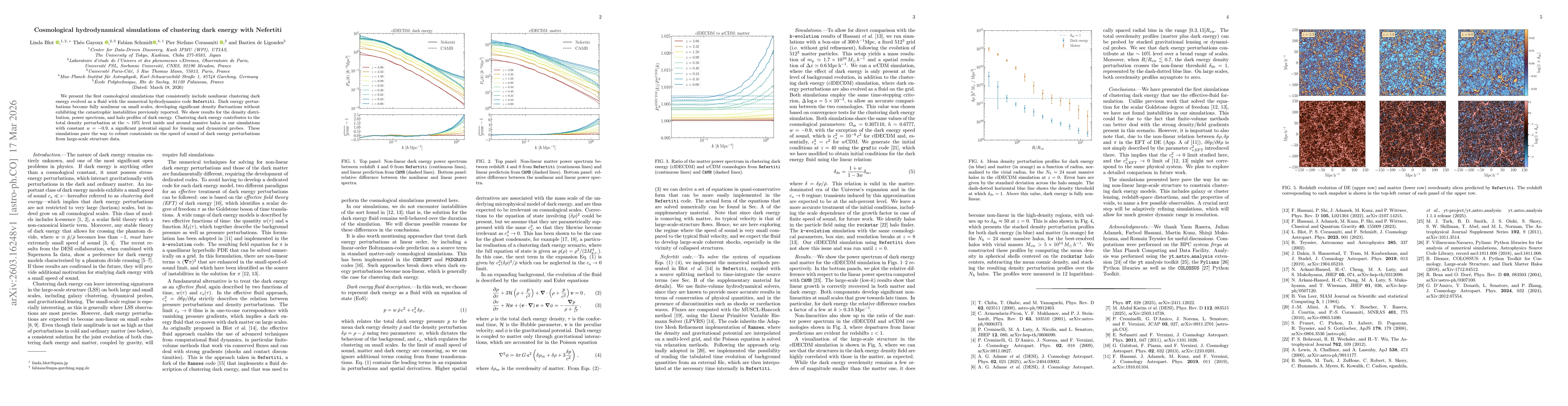 Thumbnail for Cosmological hydrodynamical simulations of clustering dark energy with Nefertiti