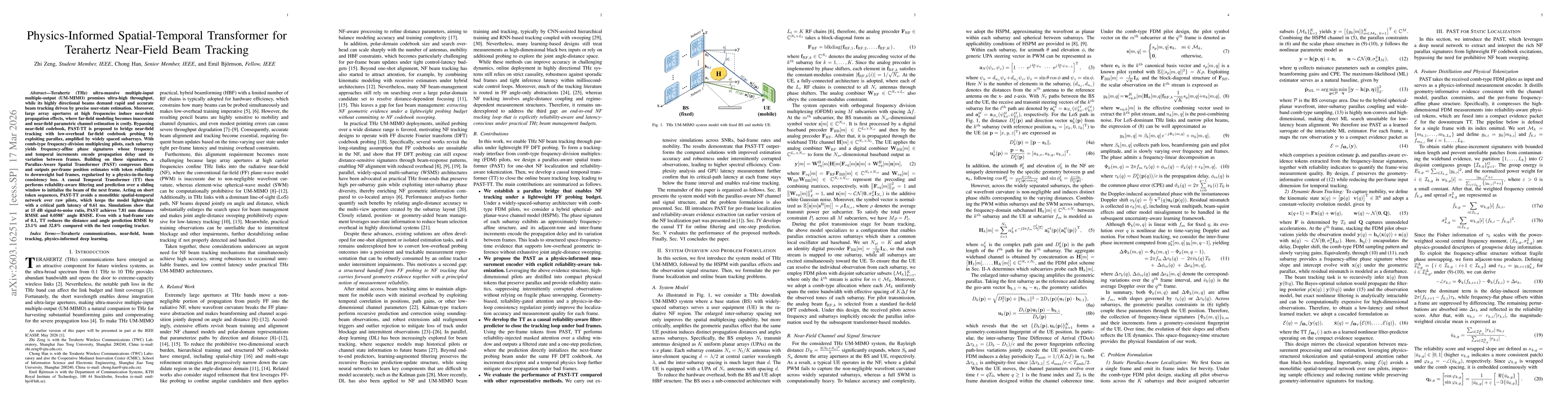 Thumbnail for Physics-Informed Spatial-Temporal Transformer for Terahertz Near-Field Beam Tracking